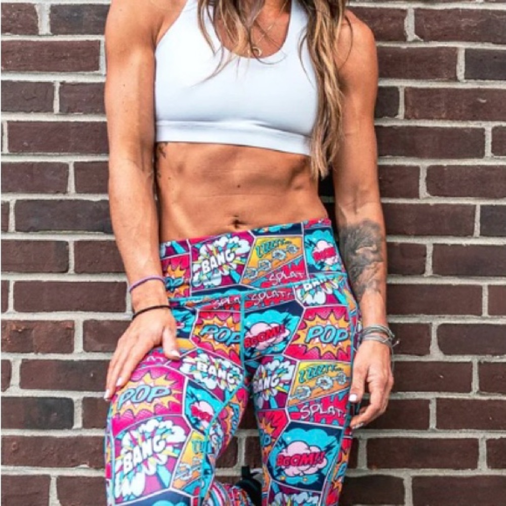 Constantly Varied Gear Comic Print Leggings New W/out Tags